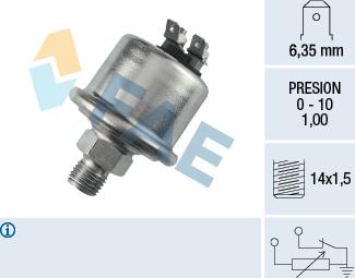 FAE 14980 - Sender Unit, oil pressure car-mod.net