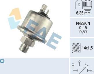 FAE 14560 - Sender Unit, oil pressure car-mod.net
