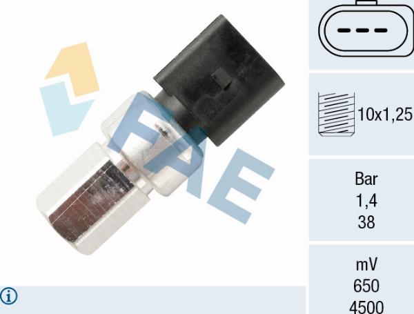 FAE 15805 - Pressure Switch, air conditioning car-mod.net