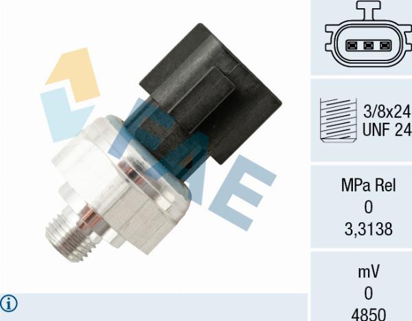 FAE 15816 - Pressure Switch, air conditioning car-mod.net