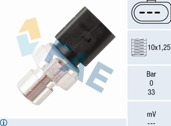 FAE 15810 - Pressure Switch, air conditioning car-mod.net