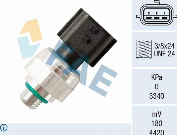 FAE 15817 - Pressure Switch, air conditioning car-mod.net
