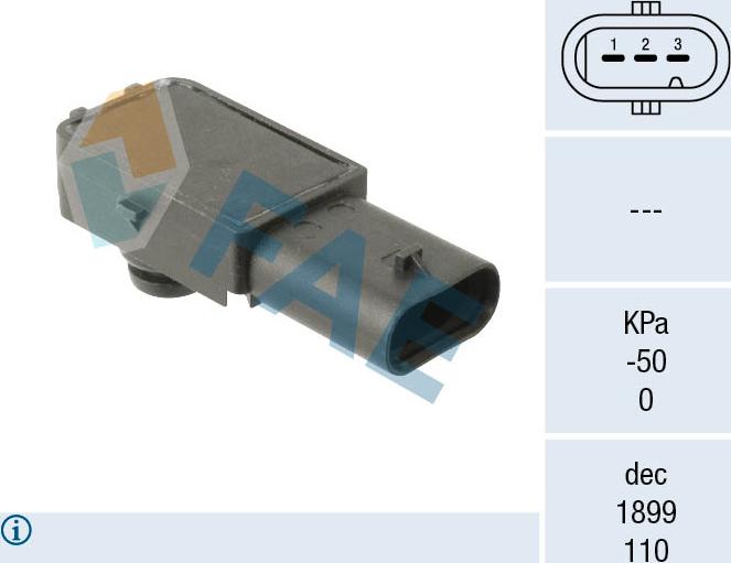 FAE 15273 - Pressure Sensor, brake booster car-mod.net