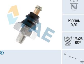FAE 10610 - Sender Unit, oil pressure car-mod.net