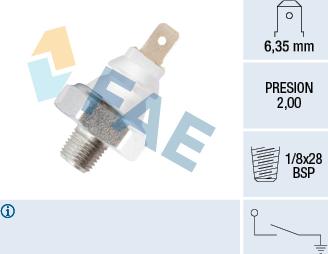 FAE 12940 - Sender Unit, oil pressure car-mod.net