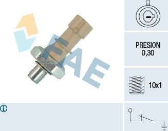 FAE 12437 - Sender Unit, oil pressure car-mod.net