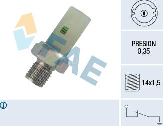 FAE 12370 - Sender Unit, oil pressure car-mod.net