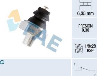 FAE 12240 - Sender Unit, oil pressure car-mod.net