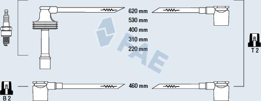 FAE 85480 - Ignition Cable Kit car-mod.net
