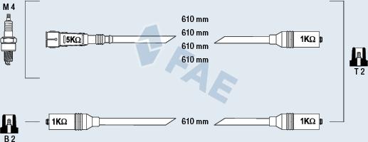 FAE 85690 - Ignition Cable Kit car-mod.net