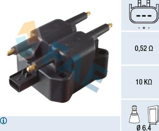 FAE 80349 - Ignition Coil car-mod.net