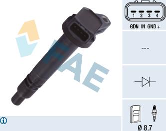 FAE 80367 - Ignition Coil car-mod.net