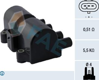FAE 80317 - Ignition Coil car-mod.net