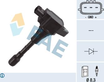 FAE 80372 - Ignition Coil car-mod.net