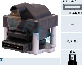 FAE 80219 - Ignition Coil car-mod.net