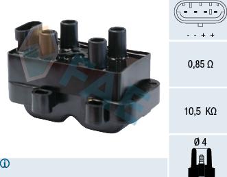 FAE 80222 - Ignition Coil car-mod.net