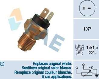 FAE 34080 - Coolant temperature Sensor car-mod.net
