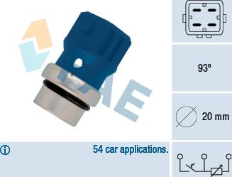 FAE 34330 - Coolant temperature Sensor car-mod.net