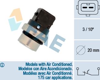 FAE 35650 - Coolant temperature Sensor car-mod.net