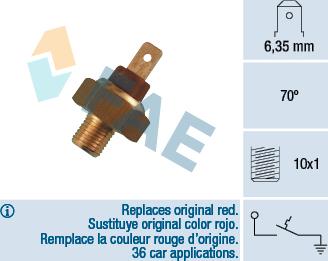 FAE 35660 - Coolant temperature Sensor car-mod.net
