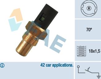 FAE 35280 - Coolant temperature Sensor car-mod.net