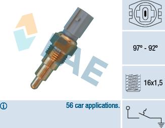FAE 36660 - Temperature Switch, radiator / air conditioner fan car-mod.net