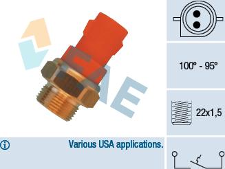 FAE 36340 - Temperature Switch, radiator / air conditioner fan car-mod.net