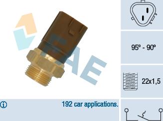 FAE 36720 - Temperature Switch, radiator / air conditioner fan car-mod.net