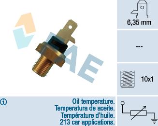 FAE 31610 - Sensor, oil temperature car-mod.net
