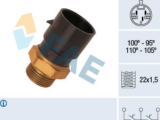 FAE 38030 - Temperature Switch, radiator / air conditioner fan car-mod.net