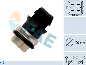 FAE 33650 - Coolant temperature Sensor car-mod.net