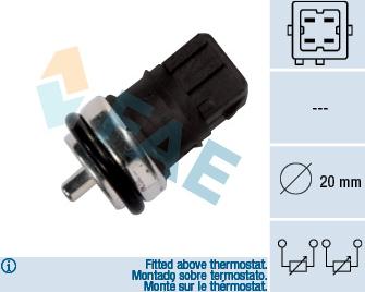 FAE 33810 - Coolant temperature Sensor car-mod.net