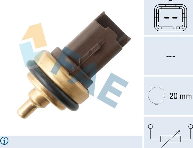 FAE 33708 - Coolant temperature Sensor car-mod.net