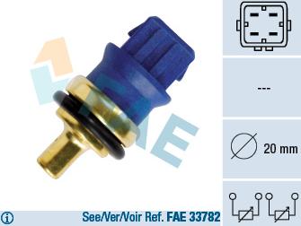 FAE 33780 - Coolant temperature Sensor car-mod.net