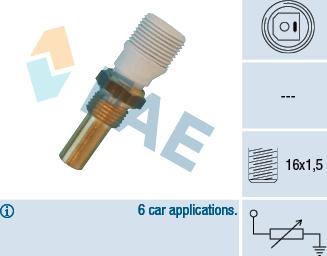 FAE 32620 - Coolant temperature Sensor car-mod.net