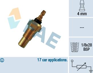 FAE 32310 - Coolant temperature Sensor car-mod.net
