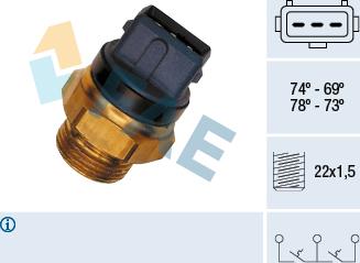 FAE 37935 - Temperature Switch, radiator / air conditioner fan car-mod.net