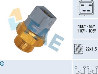 FAE 37970 - Temperature Switch, radiator / air conditioner fan car-mod.net