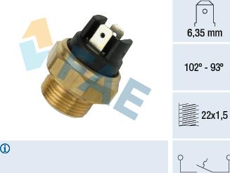 FAE 37410 - Temperature Switch, radiator / air conditioner fan car-mod.net