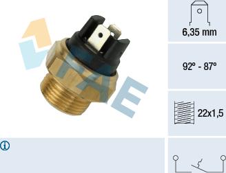 FAE 37310 - Temperature Switch, radiator / air conditioner fan car-mod.net