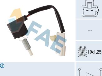 FAE 24547 - Switch, clutch control (cruise control) car-mod.net