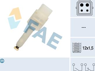 FAE 24565 - Brake Light Switch / Clutch car-mod.net