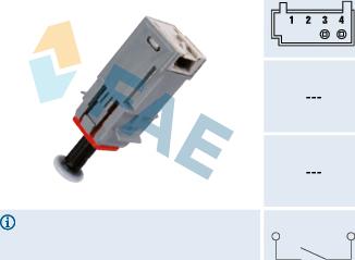 FAE 24790 - Switch, clutch control (cruise control) car-mod.net