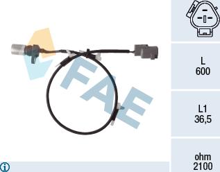 FAE 79456 - Crankshaft position sensor, RPM car-mod.net