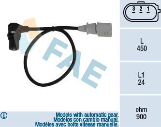 FAE 79055 - Crankshaft position sensor, RPM car-mod.net