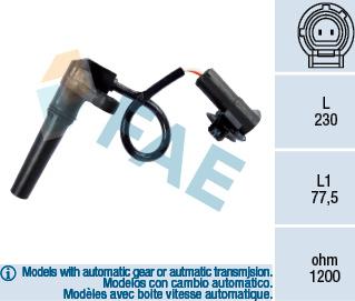 FAE 79281 - RPM Sensor of AT, automatic transmission car-mod.net