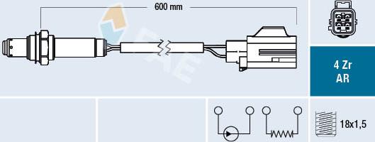 FAE 75660 - Oxygen, Lambda Sensor car-mod.net
