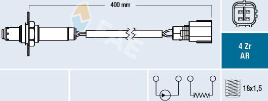 FAE 75662 - Oxygen, Lambda Sensor car-mod.net