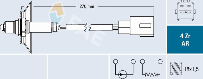 FAE 75686 - Oxygen, Lambda Sensor car-mod.net