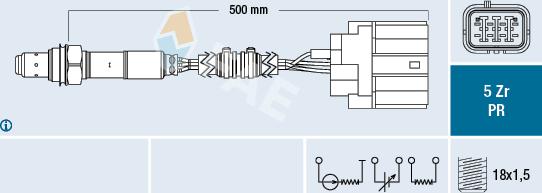 FAE 75049 - Oxygen, Lambda Sensor car-mod.net